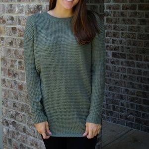 Waffle Knit Sweater
